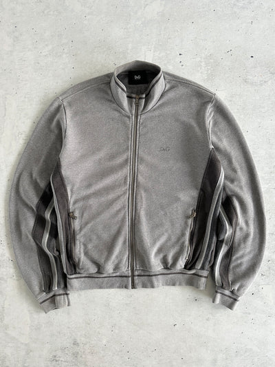 00's Dolce & Gabbana heavyweight embroidered Zip Up Sweatshirt (L)