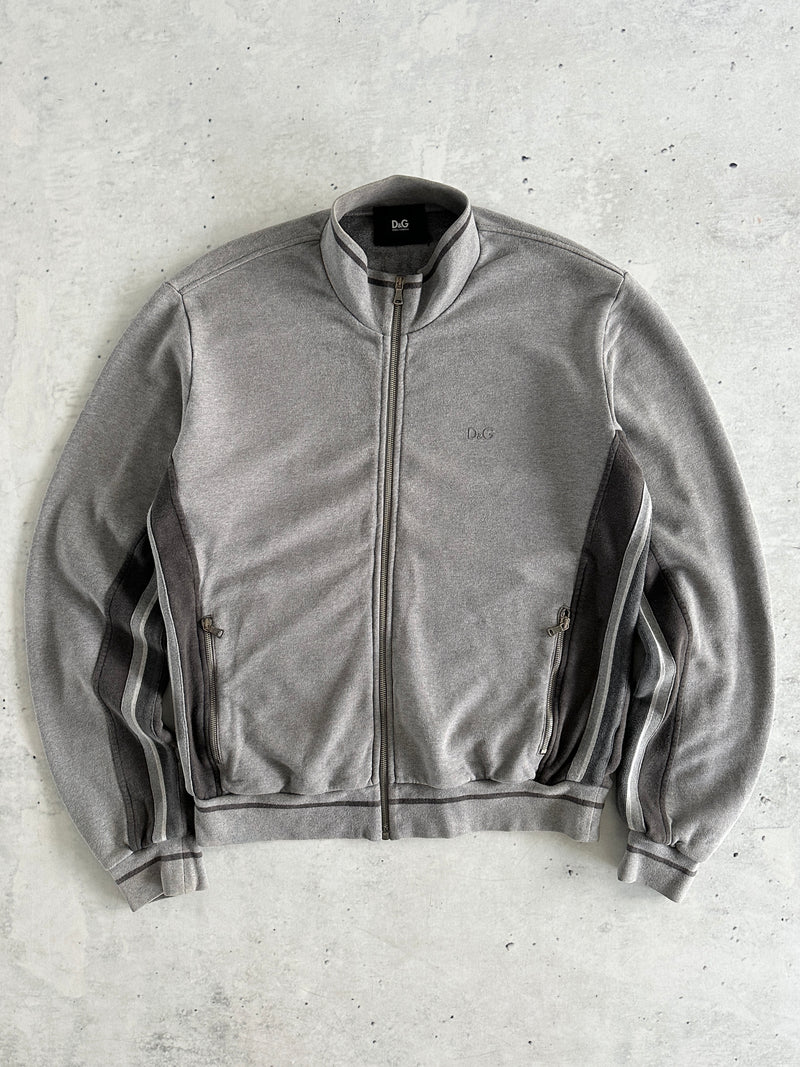 00's Dolce & Gabbana heavyweight embroidered Zip Up Sweatshirt (L)