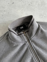 00's Dolce & Gabbana heavyweight embroidered Zip Up Sweatshirt (L)
