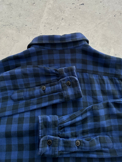 90's Ralph Lauren Heavyweight Gingham Button Up Overshirt (M)