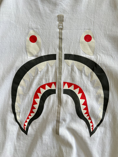 BAPE Shark Head Heavyweight Long Sleeve T Shirt (M)