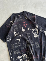 00's Stussy Devil Scribble T Shirt (M)