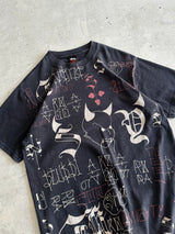 00's Stussy Devil Scribble T Shirt (M)