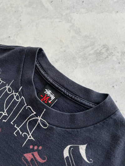 00's Stussy Devil Scribble T Shirt (M)