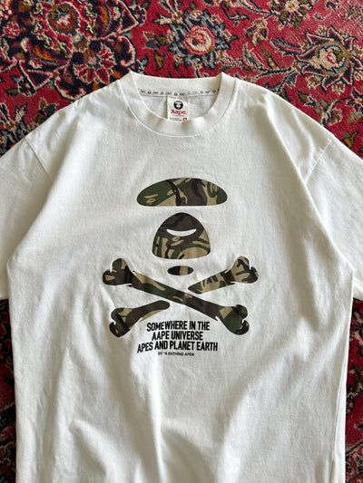 AAPE By A Bathing Ape Camo Bones T Shirt (M)