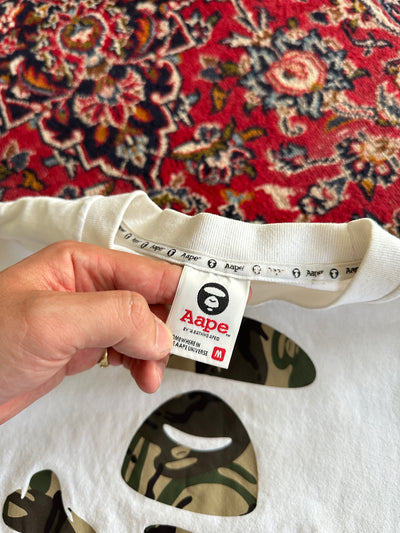 AAPE By A Bathing Ape Camo Bones T Shirt (M)