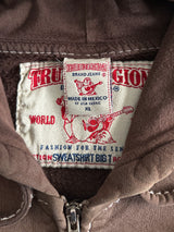 00's True Religion gradient embroidered sun Zip Up Hoodie (XL)