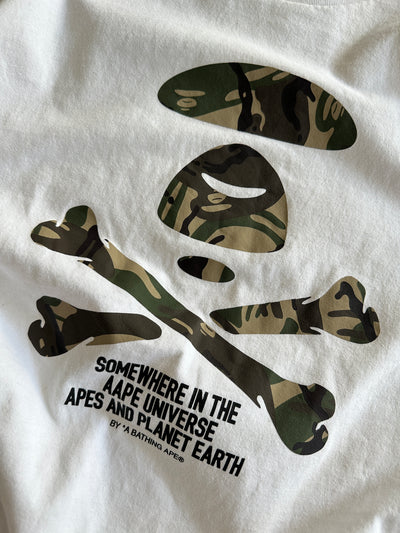 AAPE By A Bathing Ape Camo Bones T Shirt (M)