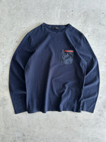 Prada Sport Nylon Pocket Long Sleeve T Shirt (S)