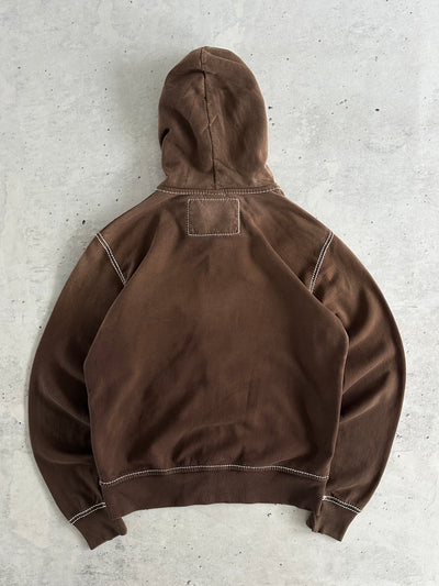 00's True Religion gradient embroidered sun Zip Up Hoodie (XL)