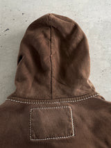 00's True Religion gradient embroidered sun Zip Up Hoodie (XL)