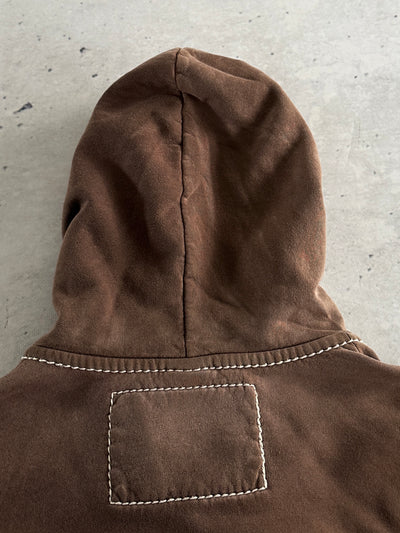 00's True Religion gradient embroidered sun Zip Up Hoodie (XL)