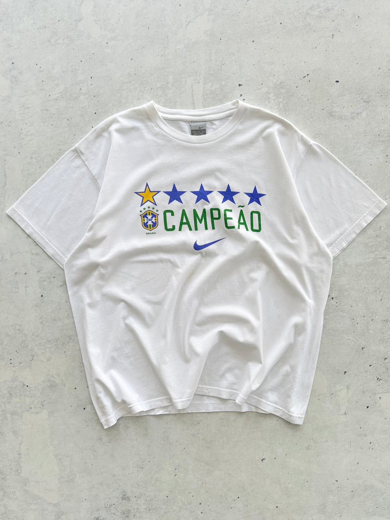 2002 Nike Brazil World Cup Champions T Shirt (XL)