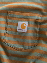 Carhartt WIP Stripe Long Sleeve T Shirt (S)