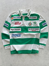 2005/06 Benetton Treviso player issue Heavyweight Stripe Rugby Shirt (L)