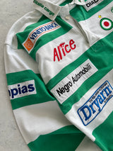 2005/06 Benetton Treviso player issue Heavyweight Stripe Rugby Shirt (L)