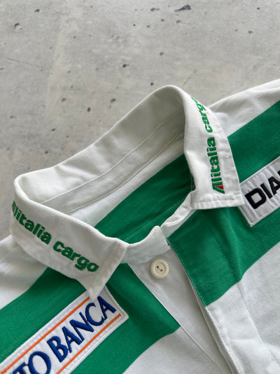 2005/06 Benetton Treviso player issue Heavyweight Stripe Rugby Shirt (L)