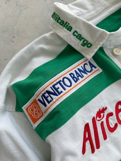 2005/06 Benetton Treviso player issue Heavyweight Stripe Rugby Shirt (L)