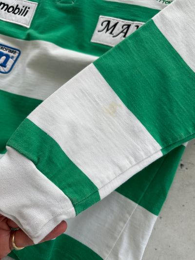 2005/06 Benetton Treviso player issue Heavyweight Stripe Rugby Shirt (L)