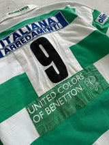 2005/06 Benetton Treviso player issue Heavyweight Stripe Rugby Shirt (L)