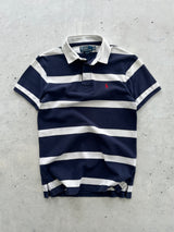 Vintage Ralph Lauren Stripe rugby Polo Shirt (S)