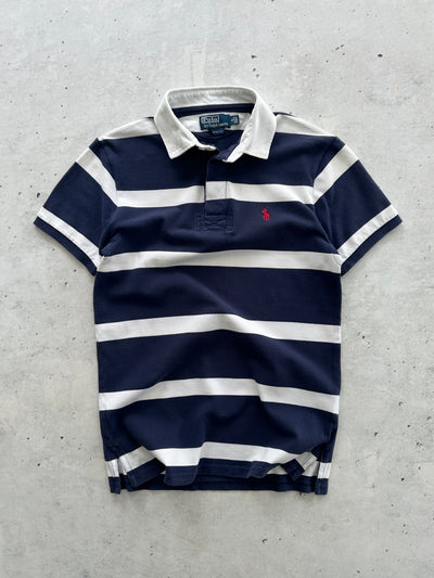 Vintage Ralph Lauren Stripe rugby Polo Shirt (S)