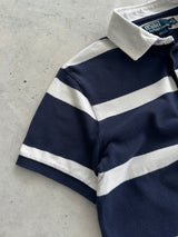 Vintage Ralph Lauren Stripe rugby Polo Shirt (S)
