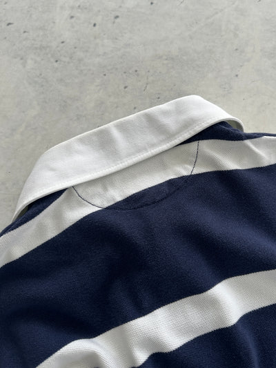 Vintage Ralph Lauren Stripe rugby Polo Shirt (S)
