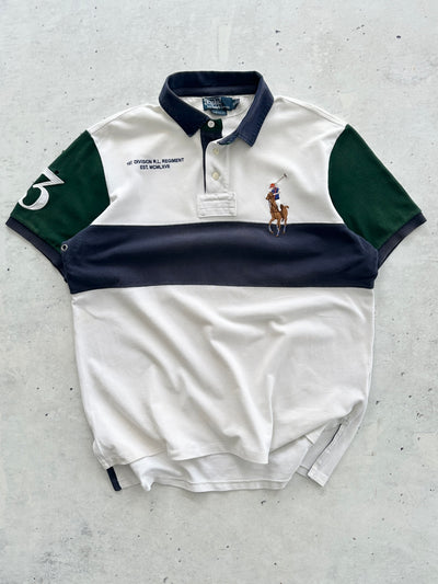 Ralph Lauren Big Logo Colour Block Polo Shirt (XL)