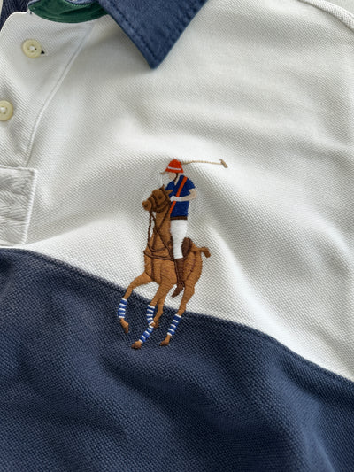 Ralph Lauren Big Logo Colour Block Polo Shirt (XL)