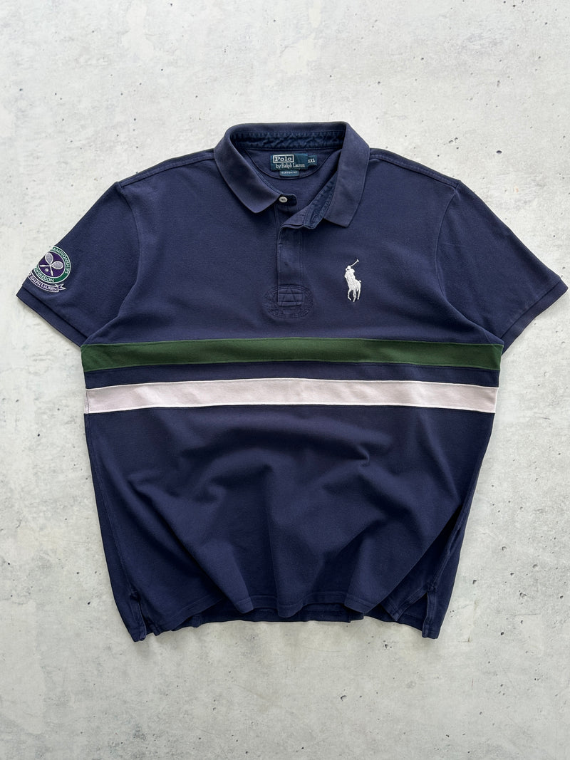 Ralph Lauren Wimbledon Stripe Polo Shirt (XL)