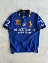 90's Ralph Lauren Scotland blackwatch polo team Shirt (M)