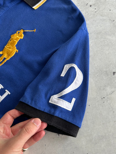 90's Ralph Lauren Scotland blackwatch polo team Shirt (M)