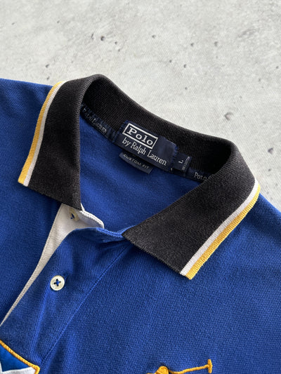 90's Ralph Lauren Scotland blackwatch polo team Shirt (M)