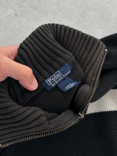 Ralph Lauren 1/4 Zip Chunky Knit Jumper (S)