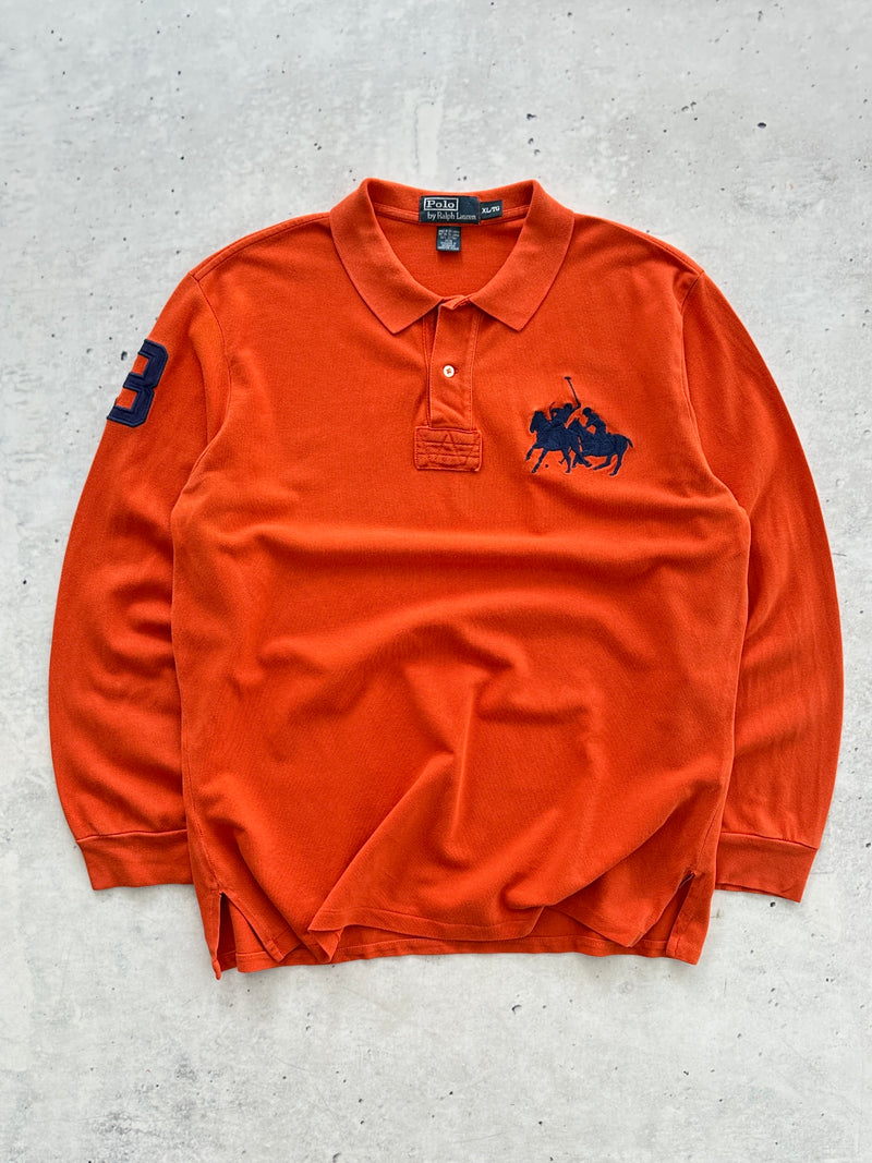 Ralph Lauren Big Logo Long Sleeve Polo Shirt (XL)