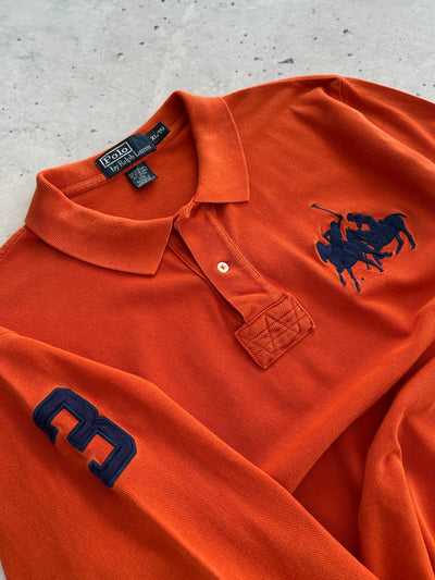 Ralph Lauren Big Logo Long Sleeve Polo Shirt (XL)