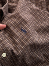 90's Ralph Lauren Checked plaid Long Sleeve Shirt (L)