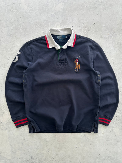 Ralph Lauren big logo Heavyweight Rugby Shirt (L)