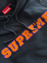 SS/18 Supreme Cord Collegiate Logo Heavyweight Hoodie (S)