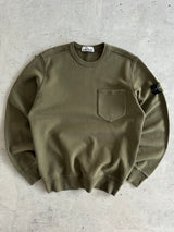 AW/19 Stone Island Heavyweight Front Pocket Sweatshirt (M)