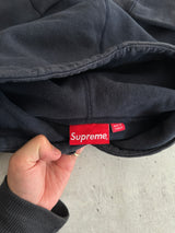 SS/18 Supreme Cord Collegiate Logo Heavyweight Hoodie (S)