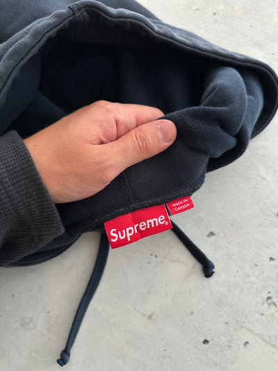 SS/18 Supreme Cord Collegiate Logo Heavyweight Hoodie (L)