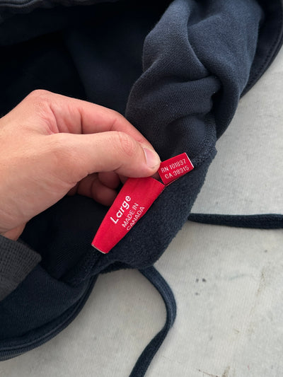 SS/18 Supreme Cord Collegiate Logo Heavyweight Hoodie (L)