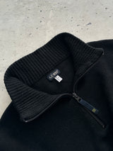 00's Armani Jeans 1/4 Zip Pullover Wool Knit Jumper (L)