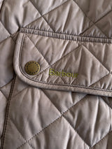 Barbour Ashby Quilted Corduroy Collar Zip Up Jacket (L)