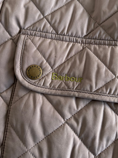 Barbour Ashby Quilted Corduroy Collar Zip Up Jacket (L)