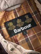 Barbour Ashby Quilted Corduroy Collar Zip Up Jacket (L)