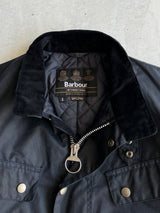 Barbour International Duke Zip Up Wax Jacket (S)