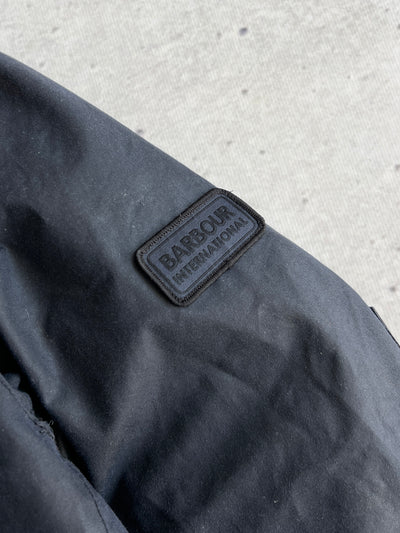 Barbour International Duke Zip Up Wax Jacket (S)